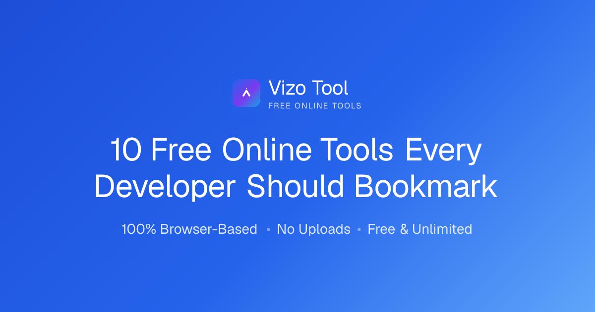 10 Free Online Tools Every Developer Should Bookmark